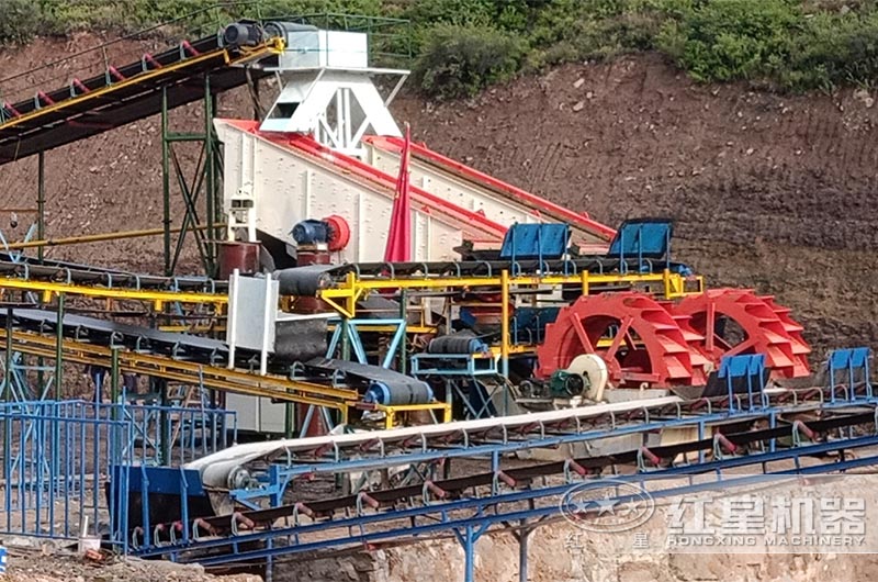 洗砂機(jī)現(xiàn)場實拍圖